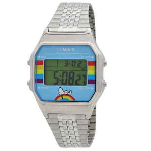 Timex T80 X Peanuts Alarm Quartz Digital Unisex Watch TW2V61300 - Picture 1 of 3