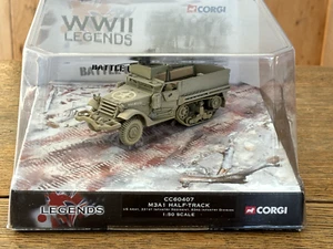 CORGI HALFTRACK M3A1 WWII LEGENDS BATTLE OF THE BULGE US ARMY CC60407 - Picture 1 of 6