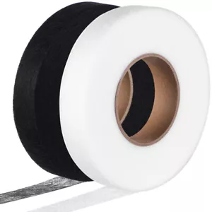 2 Rolls Hem Tapes Iron On Hemming Tape Fabric Fusing Tape Curtain Hemming Tape - Picture 1 of 11