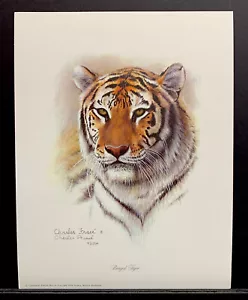 "Charles Frace estampado firmado ""Tigre de Bengala"" 8""x10" - Imagen 1 de 1