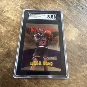 1997-98 Michael Jordan Topps Stadium Club Hoop Screams #HS10 SGC 8.5 - Picture 1 of 3