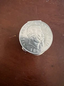 vittorio emanuele 2 1869 coin pillbox - Picture 1 of 3