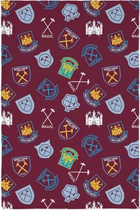 West Ham Fleece Blanket Limited Edition 125 Years Bed Throw - Picture 1 of 1