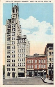 Postal NC: Edificio Jackson, Asheville, Carolina del Norte, WB 1920 - Imagen 1 de 2