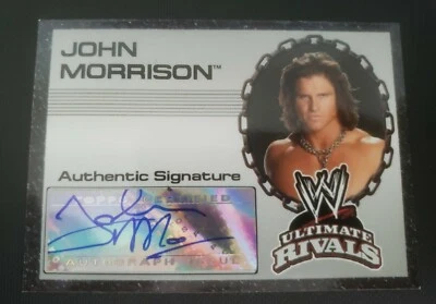 2008 Topps WWE Ultimate Rivals Authentic Autograph John Morrison Johnny Nitro - Image 1 of 2