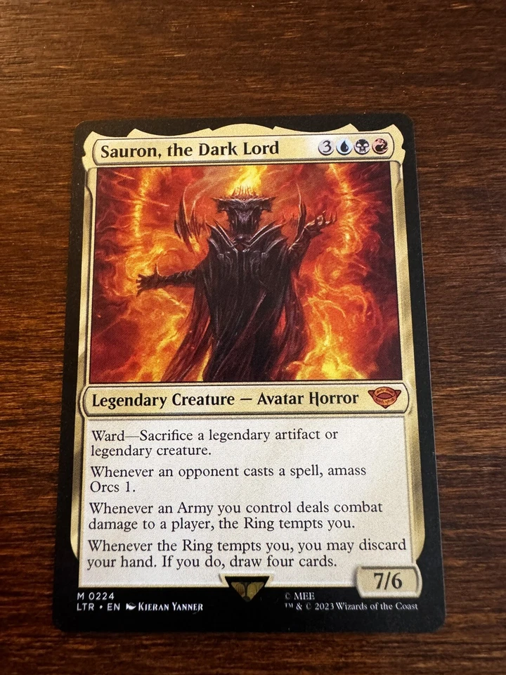 MTG Sauron, the Dark Lord The Lord of the Rings: Tales of Middle-earth 0224... - Image 1 of 1