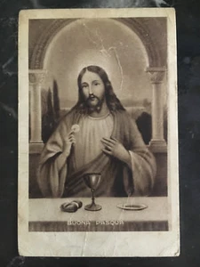 1942 Italy Postcard Cover to Kenya KUT POW Camp # 1 Prisoner of War Easter jesus - Picture 1 of 2