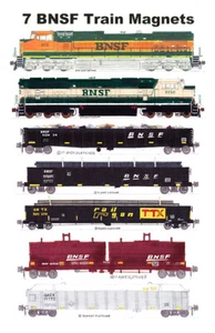 Tren de molino de acero BNSF 7 imanes Andy Fletcher - Imagen 1 de 1