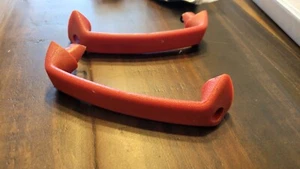1968-72 CORVETTE Red DOOR HANDLE PULLS,STRAPS Corvette America - Picture 1 of 2