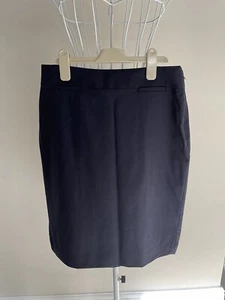 Banana Republic Navy Blue Wool Pencil Skirt, Size 6,VGC - Picture 1 of 7