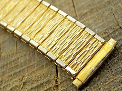 Flex-On Vintage Watch Band 15mm-19mm Stainless Steel Expansion Pre-Owned - Image 1 of 3