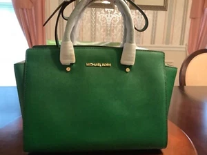 MICHAEL KORS Selma Large Satchel GOOSEBERRY - Picture 1 of 6