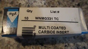 10, APT WNMG331 TC Carbide Inserts - Picture 1 of 3