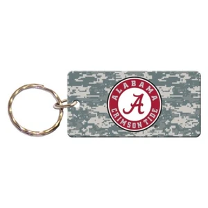 ALABAMA CRIMSON TIDE DIGITAL CAMO RECTANGLE ACRYLIC KEY RING NEW WINCRAFT - Picture 1 of 1