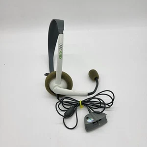 GENUINE Microsoft XBox 360 LIVE Communicator WHITE Gaming Headset w/Mic OEM - Picture 1 of 3