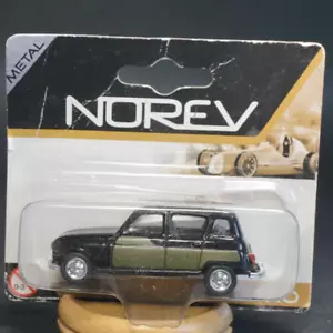 Norev Renault 4L 1/54 3 inches Black Vintage Diecast Model Car Mint in Card - Imagen 1 de 6