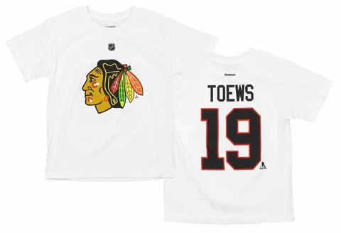 Reebok NHL Youth Chicago Blackhawks JONATHAN TOEWS #19 Player Graphic Tee Cover