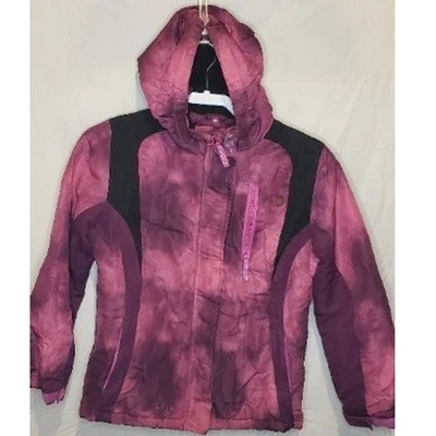 Canyon River Blues Purple & Black Winter Hooded Ski Coat Size L (14) - Image 1 of 4