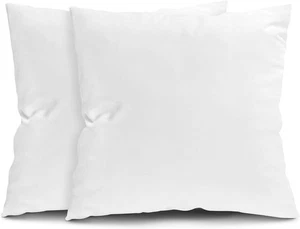 Juego de inserciones de almohada de 2-26 x 26 pulgadas almohadas de cama y sofá - Euro Pil... - Imagen 1 de 5