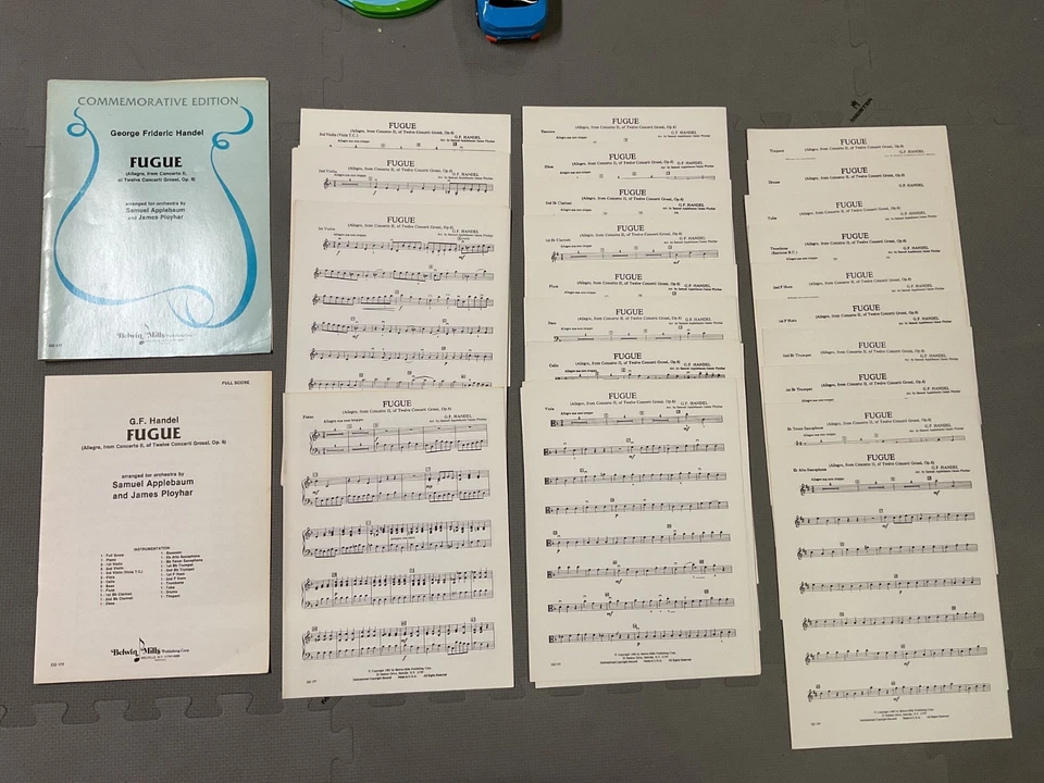 Fugue George Frideric Handel Orchestra Arrangement Band Sheet Music - Image 1 of 4