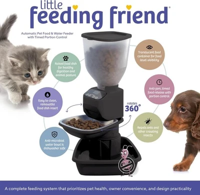 AUTOMATIC DOG & CAT FEEDER W/ WATER DISPENSER – SMART FEEDER W/ PORTION CONTROL - Image 1 of 4