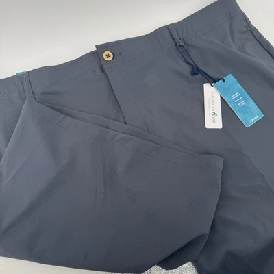 Caribbean Joe Men's Gray Stretch Flat Front Casual Shorts Size 44 - Image 1 of 4