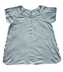 LAKE Pyjama Oberteil Damen L grün gestreift Pima Baumwolle Kurzarm Komfort SCHÖN! - Bild 1 von 9