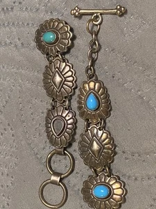 Carolyn Pollack Sterling Silver Ladies Concho Link Watch Band * - Picture 1 of 9