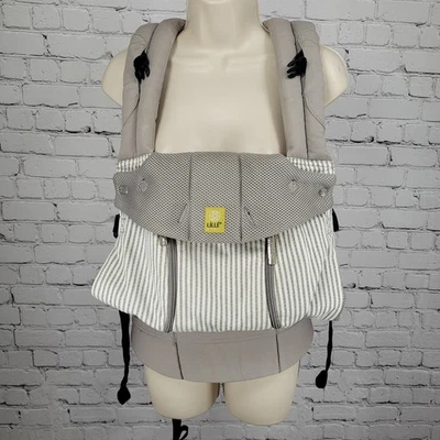 Portabebés Lille Gris Completo Todas las Temporadas Soporte Lumbar Cremallera Almacenamiento Foto 1 de 4