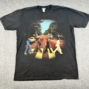 The Beatles Abbey Road Shirt Herren XL schwarz Y2K Band Tee Classic Rock - Bild 1 von 11