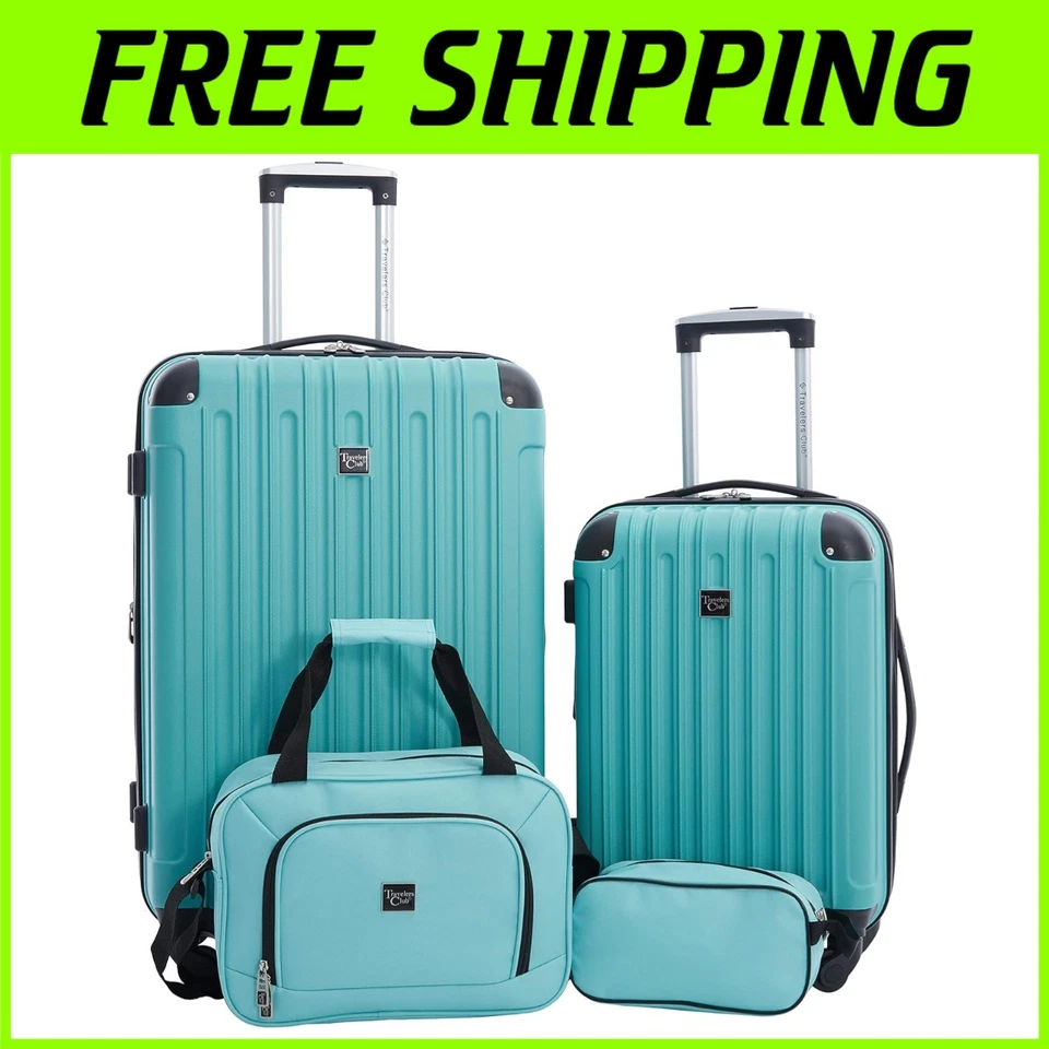 Colección de equipaje Midtown de 4 piezas - Juego rígido en esmeralda Foto 1 de 4