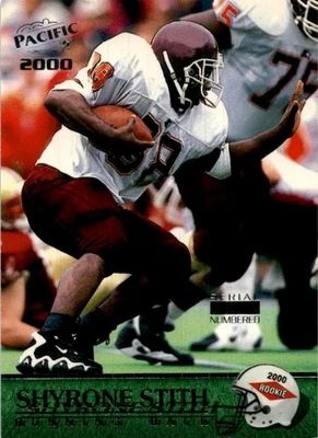 2000 Pacific #445 Shyrone Stith Draft Picks #/999 Great!! - Image 1 of 2