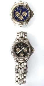 Fossil Blue Men Watch BQ-8795 BQ-8777 Silver Stainless St Quartz NON WORKING - Picture 1 of 5