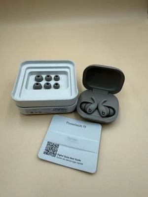 Beats Powerbeats Fit Wireless Earbuds Gravel Gray ME2K4LL/A (4628) Open Box - Image 1 of 4