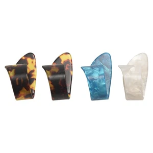 4 Stück Daumen Finger Gitarren Plektrum Zelluloid Mediator Daumenplektrum für Acoustic7314 - Bild 1 von 8