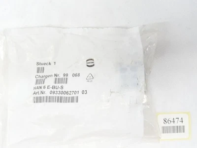 Harting HAN 6 E-BU-S / 09330062701 / Neu OVP - Bild 1 von 2