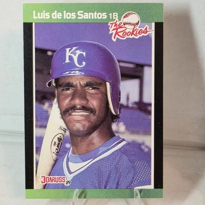 1989 Donruss The Rookies - Luis De Los Santos #33 (RC) - Image 1 of 2