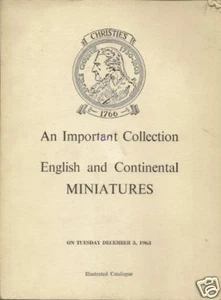 CHRISTIE'S Portrait Miniatures Gilbert Collection 1963 - Picture 1 of 1