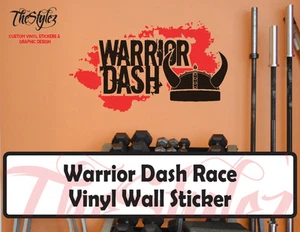 Pegatina de pared de vinilo Warrior Dash Race - Imagen 1 de 4