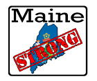 Maine State (K20) Strong Flag Vinyl Decal Sticker Car/Truck Laptop Window