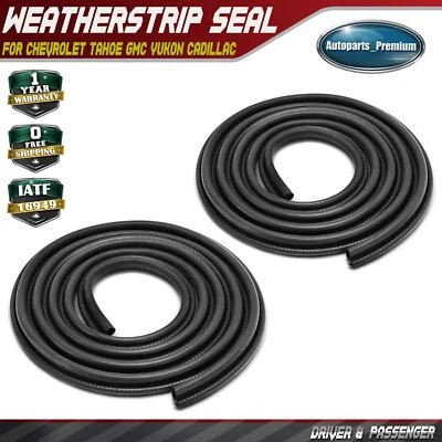 2x Sello de resistencia para puerta de conductor y pasajero para Chevy Silverado 1500 2500 3500 Foto 1 de 4