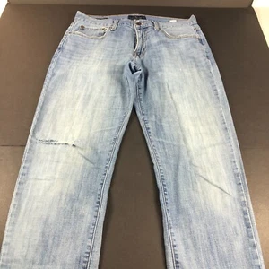Lucky Brand Jeans Men's 33 x 29* 221 Original Straight Light Blue Thrashed Denim - Picture 1 of 22