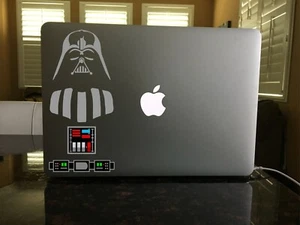 03-115 UV BESCHICHTET Darth Vader Brust Silhouette Aufkleber Force Star Wars Sith Orden - Bild 1 von 2