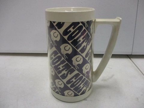 1960's Baltimore Colts Plastic Beer Mug Cover