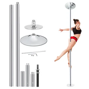 Kit de poste de baile stripper poste giratorio estático 45 mm para club de ejercicios - Imagen 1 de 14