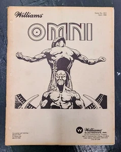 1980 WILLIAMS OMNI SHUFFLE ALLEY OPERATIONS MANUAL - Picture 1 of 1