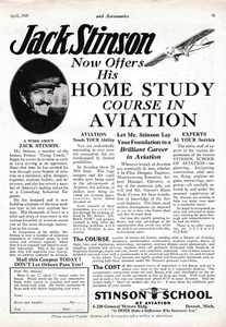 1929 Stinson Aircraft School Ad 12/2/2024d - Picture 1 of 1