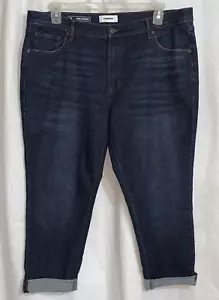 Sonoma Girlfriend Crop Jeans Talla 18 tiro medio lavado oscuro - Imagen 1 de 15