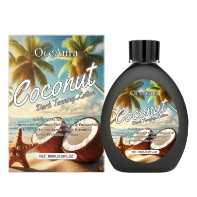 MARKENLOS OceAura Dunkle Bräunung Sonnenbank Beschleuniger Lotion Creme 100ml Flaschena3d8