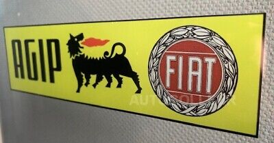 Sticker   FIAT  AGIP  Années  60 70     CAR REAR WINDOW • 11.90€